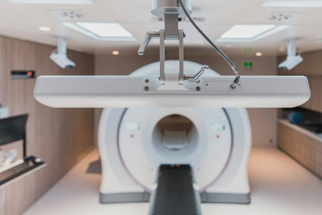 CT scanner used for coronary artery calcium scoring at Integria Precision Medicine