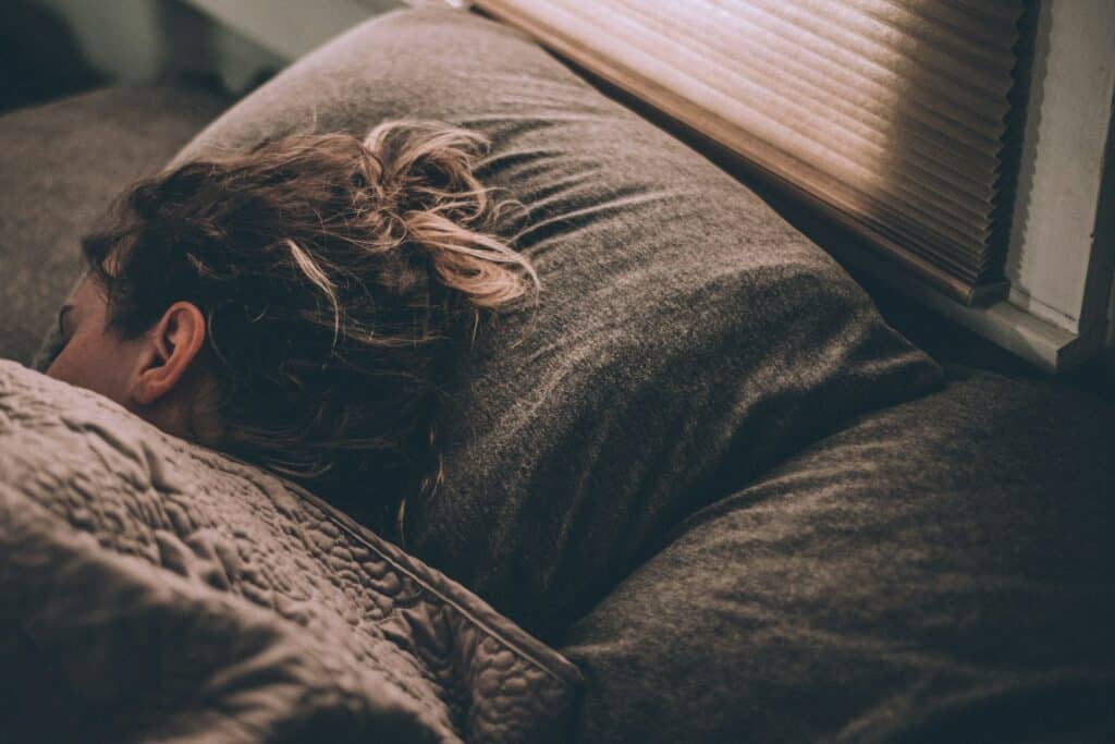 Woman sleeping peacefully
