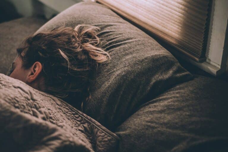 Woman sleeping peacefully