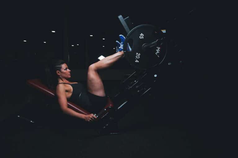 Person using gym equipment during a fitness assessment at Integria Precision Medicine
