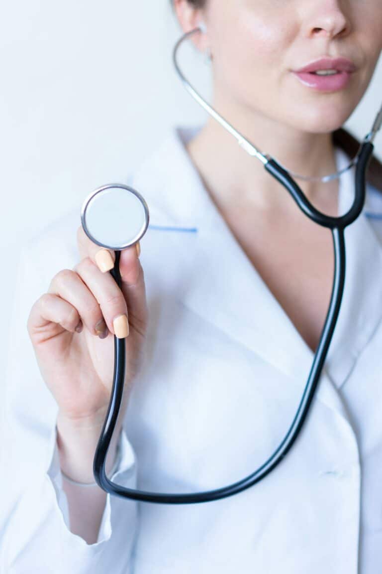 Physician with a stethoscope ready for a results review at Integria Precision Medicine
